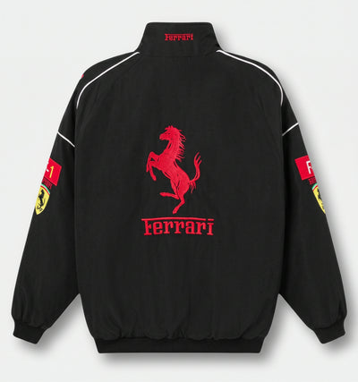 Ferrari F1 Vintage Racing Jacket - Black Edition