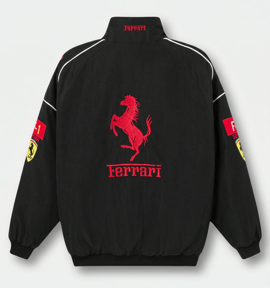 Ferrari F1 Vintage Racing Jacket - Black Edition