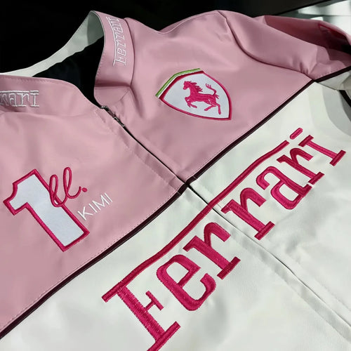 Ferrari Vintage Leather Jacket - Pink Edition