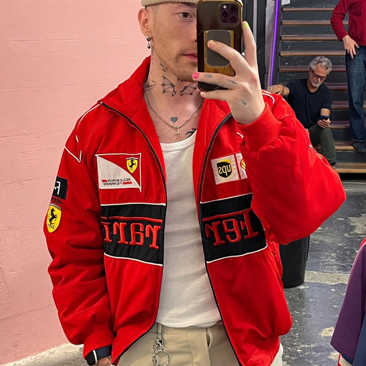 Ferrari F1 Vintage Racing Jacket - Red Edition